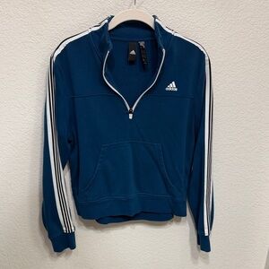 Adidas women’s Navy Zip-Up Sweater
